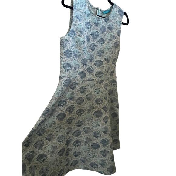 NWT Tori Richard Under Boardwalk Franchesca dress seashells blue sz 8 $295 tag - Picture 4 of 7